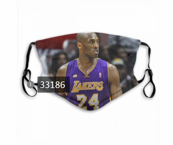 2021 NBA Los Angeles Lakers #24 kobe bryant 33186 Dust mask with filter